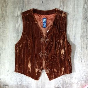 GAP, Crushed Velvet Vest